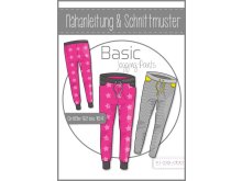 Papierschnittmuster ki-ba-doo BASIC Jogging Pants Mädchen