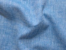 Leinen Baumwolle gewebt - meliert - kobaltblau