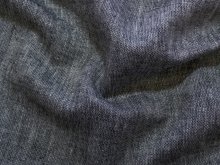 Leinen Baumwolle gewebt - meliert - schwarz