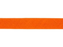 Hochwertiges Schrägband Baumwolle gefalzt 20 mm - uni orange