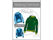 Papierschnittmuster ki-ba-doo PAlouis Hoodie Herren