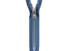 Reißverschluss Opti M60 Werra silbern nicht-teilbar 18 cm - jeansblau