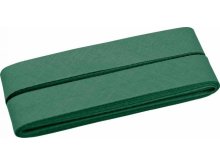 Hochwertiges Schrägband Baumwolle gefalzt 20 mm - 5 Meter Coupon - uni grün