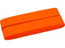 Hochwertiges Schrägband Baumwolle gefalzt 20 mm - 5 Meter Coupon - uni orange