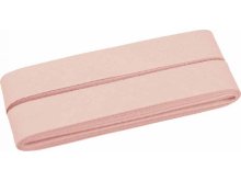 Hochwertiges Schrägband Baumwolle gefalzt 20 mm - 5 Meter Coupon - uni pastell rosa