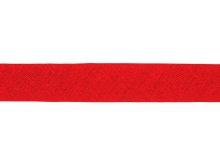Hochwertiges Schrägband Baumwolle gefalzt 20 mm - uni rot