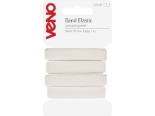 Elastic Band querstabil gewebt 10mm x 2m Coupon - weiß