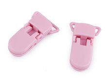 Hosenträger-Clips 20 mm 2 Stück - rosa
