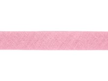 Hochwertiges Schrägband Baumwolle gefalzt 20 mm - uni rosa