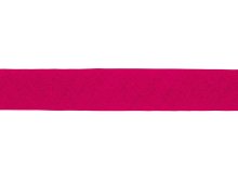 Hochwertiges Schrägband Baumwolle gefalzt 20 mm - uni fuchsia