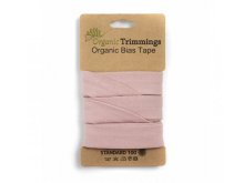 Jersey Organic Cotton Schrägband/Einfassband gefalzt 20 mm Breit x 3 Meter Coupon - uni nude