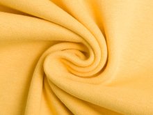 Glattes Bündchen im Schlauch uni - gelb