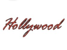 Transfer-Bild "Hollywood" zum Aufbügeln rot