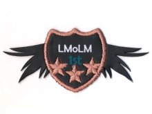 Applikation Serie "LmoLm" Emblem 1st schwarz
