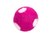 Jim-Knopf Filz-Applikation "Kleiner Punkte-Ball" 2cm pink
