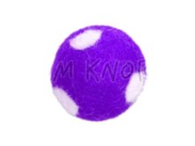 Jim-Knopf Filz-Applikation "Kleiner Punkte-Ball" 2cm lila