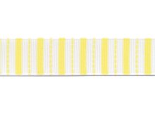 Riley Blake Ripsband Stripes weiß-gelb 16mm