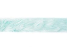 Pelzimitatband/Borte ca. 4 cm breit - uni aqua
