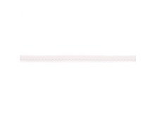 Einfassband Popeline ca. 15 mm mit Spitzenborde - uni wollweiß 