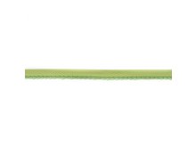 Einfassband Popeline ca. 15 mm mit Spitzenborde - uni grasgrün