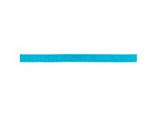 Elastisches Einfassband/Falzgummi  bestickt - himmelblau