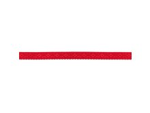 Elastisches Einfassband/Falzgummi  bestickt - rot