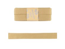 Jersey Viskose Schrägband/Einfassband gefalzt 20 mm x 3 m Coupon - uni camel