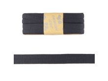 Jersey Viskose Schrägband/Einfassband gefalzt 20 mm x 3 m Coupon - uni anthrazit
