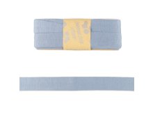 Jersey Viskose Schrägband/Einfassband gefalzt 20 mm x 3 m Coupon - uni helles jeansblau