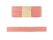 Jersey Viskose Schrägband/Einfassband gefalzt 20 mm x 3 m Coupon - uni aprikose