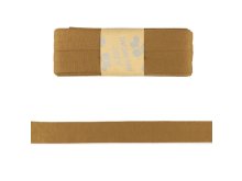 Jersey Viskose Schrägband/Einfassband gefalzt 20 mm x 3 m Coupon - uni karamell 