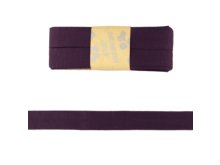 Jersey Viskose Schrägband/Einfassband gefalzt 20 mm x 3 m Coupon - uni violett