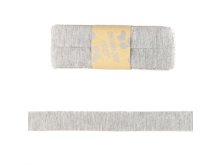 Jersey Viskose Schrägband/Einfassband gefalzt 20 mm x 3 m Coupon - meliert helles grau