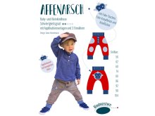 Papierschnittmuster Blaubeerstern  Baby- und Kleinkindhose AFFENARSCH - Kinder