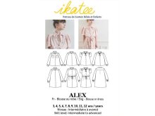 Französische Papier-Schnittmuster Ikatee - Bluse / Kleid ALEX - Kinder