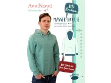 Papierschnittmuster Blaubeerstern AnniNanni Männer-Hoodie - Herren