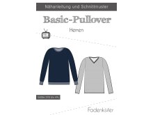 Papier-Schnittmuster Fadenkäfer - Basic-Pullover - Herren