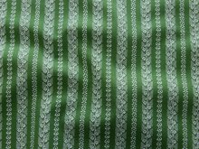 Webware Baumwolle Renforcé mercerisiert für Trachten - florale Streifen - grün