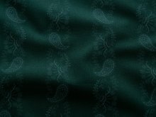 Webware Baumwolle Renforcé mercerisiert für Trachten - Streifenornamente - tannengrün
