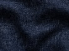 Wolle-Leinen-Mix - Jeansoptik - uni denimblau