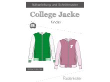 Papier-Schnittmuster Fadenkäfer - College Jacke - Kinder
