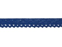 Spitze Baumwolle - 10 mm - kobaltblau