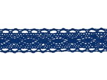 Spitze Baumwolle - 25 mm - kobaltblau