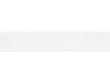 Spitze Baumwolle - 25 mm - weiß
