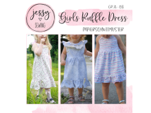 Papier-Schnittmuster Jessy Sewing - Kleid "Girls Ruffle Dress" - Kinder