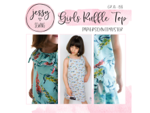 Papier-Schnittmuster Jessy Sewing - Oberteil "Girls Ruffle Top" - Kinder