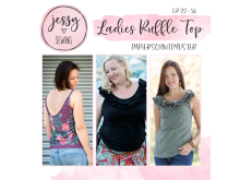 Papier-Schnittmuster Jessy Sewing - Oberteil "Ladies Ruffle Top" - Damen