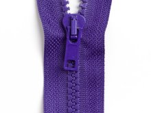 Reißverschluss teilbar 35 cm - dunkles lila