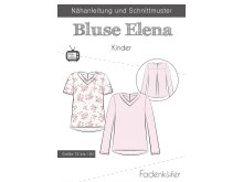 Papier-Schnittmuster Fadenkäfer - Bluse ELENA - Kinder