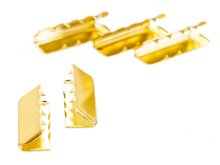 Endstücke Metall - 40 mm -  5 Stück - gold